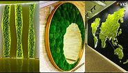 Grass Wall Home Decor Ideas | Artificial Green Grass Interior Wall | Moss Wall Decoration