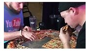 32 inch pizza 🍕 challenge - Gus's New York Pizza & Bar