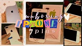 ✨Aesthetic Unboxing iPhone 7 Plus in 2022🍎🌙| from Shopee📦