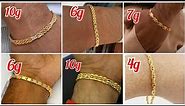 Latest and unique men's gold bracelet designs collection with weight and price|smart girl mehareen