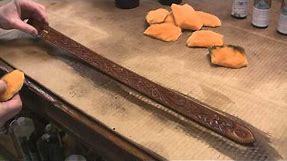 How to Antique Finish Leathercraft Projects | Leather Working Tutorial by Bruce Cheaney Leathercraft