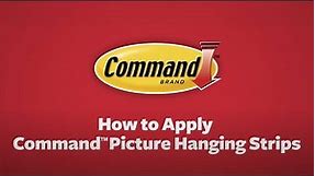 How To Use Command Strips— Applying Picture Hanging Strips