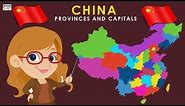 Learn Provinces and Capitals of China | China Country Map | Provinces Of China