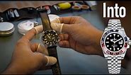 Modding a Seiko 5 into a Rolex GMT Master 2 Pepsi DESIGN - dream watch build