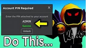 How To RESET ROBLOX PIN If You FORGOT IT (2024) - Change Roblox PIN