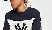 New Era New York Yankees two tone oversized t-shirt in off white exclusive to ASOS | ASOS