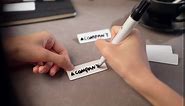 Name Tag Blank Name Badges 1 x 3 Inch DIY Blank ID Name Badge with Pin Backing for Office Workers Students, Personalized Badges Making (25 Pieces)