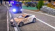Crashed cars get rescued, RC Volvo, Scania, DAF, MAN collection