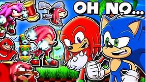 🔴💨 TOO MANY KNUCKLES!! - Sonic & Knuckles Play Sonic Mania & Knuckles PLUS KNUCKLES MOD!!