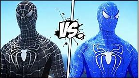 BLACK SPIDER-MAN VS THE AMAZING BLUE SPIDERMAN