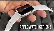 Apple Watch Series 3 GPS, 38mm Silver Aluminium Case with White Sport Band Unboxing