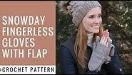 How to crochet Fingerless Gloves with Mittens Flap