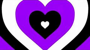Gothic Purple Black and White Heart Tunnel Background Loop [1 HOUR]