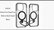 Zagg Santa Cruz Snap Case (BLACK) - iPhone 15 Pro Max !!MAGSAFE COMPATIBLE!!
