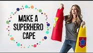 Fabric Superhero Capes for Kids' Birthday Parties