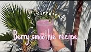 Berry smoothie recipe | 5 ingredients