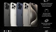 Apple iPhone 15 Pro Max 6.7-inch 2023 Natural Blue Blck White Titanium - Blue Titanium, 256GB di Apple International | Tokopedia