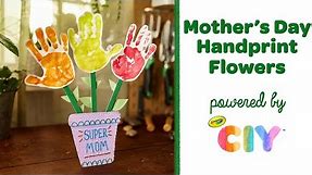 Handprint Flowers for Mom, DIY Mother's Day Craft for Kids || Crayola CIY