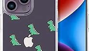 Dinosaur Phone Case Clear with Design, Compatible with iPhone 14 Pro Max Case,Dinosaur Cute Design Protective Silicone Theme Pattern Military Grade Drop Protection for iPhone 14 Pro Max