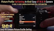 Sony A7 III & Sony M3 Camera picture profile full setting in Hindi || SonyA7 iii & M3 pp setting