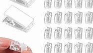 CoguZed 30pcs Transparent Self Adhesive Clips - Ideal for Wall Tapestry, Photo, and Poster Hanging