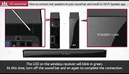 How to connect additional rear speakers to your LG Sound bar and install LG Wi-Fi Speaker app