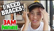 I NEED BRACES!!! Playing Fortnite Season 5 at 3AM! Dollar Store Slime & Office Tour Preview!!