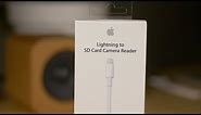 Review: Lightning to SD Card Reader (USB 3.0) - faster iPad Pro Xfers!