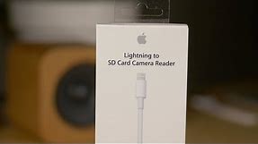 Review: Lightning to SD Card Reader (USB 3.0) - faster iPad Pro Xfers!