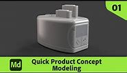 Quick Product Concept 01 - Modeling with Substance 3D Modeler | Adobe Substance 3D