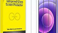 JETech Full Coverage Screen Protector for iPhone 12 mini 5.4-Inch, 9H Tempered Glass Film Case-Friendly, HD Clear, 3-Pack