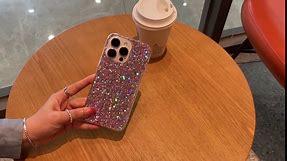 MUYEFW Case for iPhone 14 Pro Case Glitter Bling for Women Girls Sparkle Cover Cute Protective Phone Cases 6.1 inch (Gold)