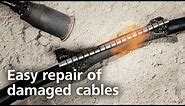 Heat shrink tubing: how to repair cables with wrap-around sleeve RMS