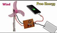 How to Make Wind turbine Mobile charger at home ( Free energy)