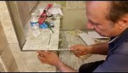 How To Cut Aluminum Trim - For Tile Outside Corner Threshold - The Easy Way