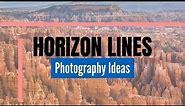Photo Ideas for Landscape Photography: Horizon Line