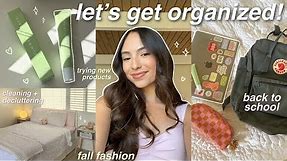 GET ORGANIZED W ME FOR SCHOOL! ⭐️ new backpack, how i journal and plan, fall fashion, etc