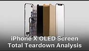 iPhone X OLED Screen Total Teardown Analysis