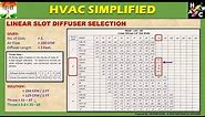 HVAC Training - Linear Slots Diffuser Selection Design