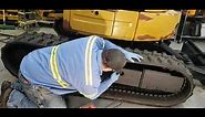 Tricks for installing Excavator tracks By Yourself with no Help!!