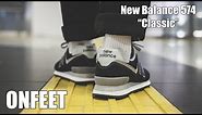New Balance 574 "Classic Black" (ML574EGK) Onfeet Review | sneakers.by