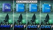 Intel i5 10400F vs 11400F vs 12400F vs 13400F / Test / 1080p - 1440p / RTX 4090