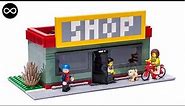 LEGO City mini modular SHOP MOC stop motion building instructions