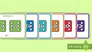 Counting In 6s on Dice Display Posters