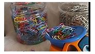 Colored Paper Clips with Holder,770 PCS Colorful Small Paper Clips Reusable Paper Clips for Office Use Or Gift for Students (Colorful)