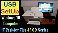 HP DeskJet 4100 USB SetUp Windows 10 !!