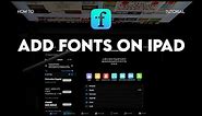 HOW TO TUTORIAL || Downloading fonts to iPad using iFont
