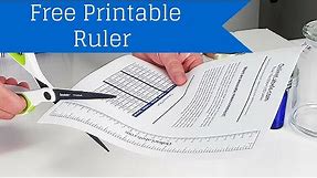 Free Printable Ruler - How To Measure Jar, Bottles and More!