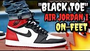 2016 "BLACK TOE" Air Jordan 1 On-Feet Review
