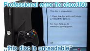 Professional way to fix ,,this disc is unreadable'' error xbox360 with Eclipse